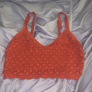 Orange forever 21 boho tank top